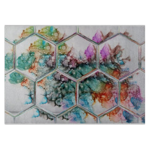 Abstrakte Alkoholtupfer Schneidebrett