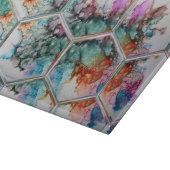 Abstrakte Alkoholtupfer Schneidebrett (Ecke)