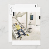 Abstrakte alltägliche Bergtreppen Postkarte (Vorne/Hinten)