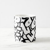 Abstrakte Alphabete Kaffeetasse (Mittel)