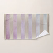 Abstrakte alte Blume Streifen in Wasserfarbe Badhandtuch Set (Handtuch)