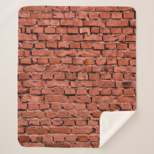 Abstrakte alte Vintag gekrackte Bumpy Rough Brick Sherpadecke