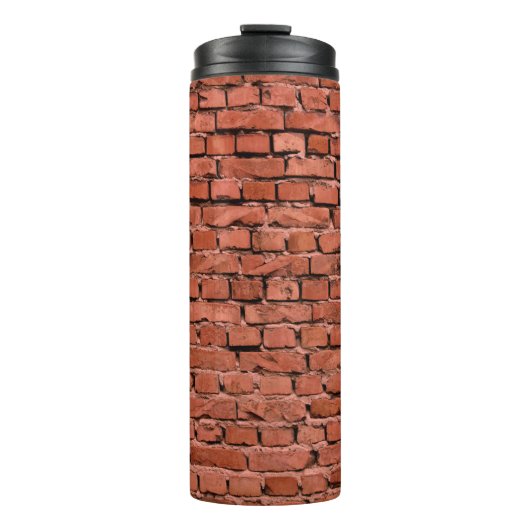 Abstrakte alte Vintag gekrackte Bumpy Rough Brick  Thermosbecher (Vorderseite)