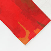 Abstrakte amerikanische Flagge Fleecedecke (Ecke)