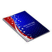 Abstrakte amerikanische Flagge Notizblock (Rechte Seite)