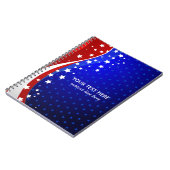 Abstrakte amerikanische Flagge Notizblock (Linke Seite)