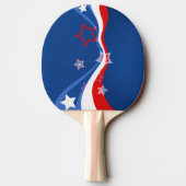 Abstrakte amerikanische Flagge Tischtennis Schläger (Rückseite)