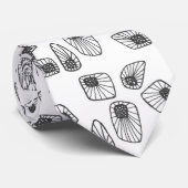 Abstrakte Amoeba-Krawatte Krawatte (Gerollt)