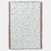 Abstrakte Ananas 2 Decke (Vorderseite Vertikal)