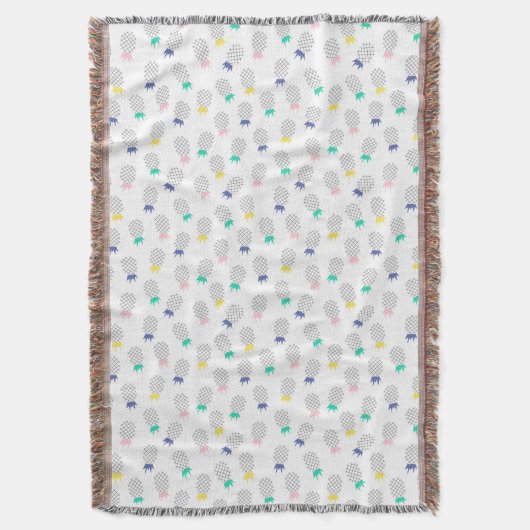 Abstrakte Ananas 2 Decke (Vorderseite Vertikal)