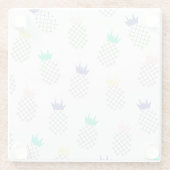 Abstrakte Ananas 2 Glasuntersetzer (Rückseite)