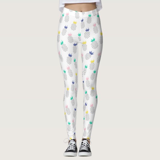 Abstrakte Ananas 2 Leggings (Vorderseite)