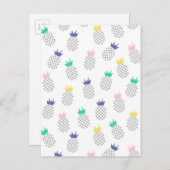 Abstrakte Ananas 2 Postkarte (Vorne/Hinten)