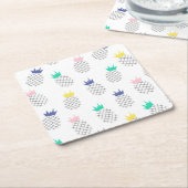 Abstrakte Ananas 2 Rechteckiger Pappuntersetzer (angewinkelt)