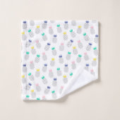 Abstrakte Ananas Badhandtuch Set (Waschlappen)