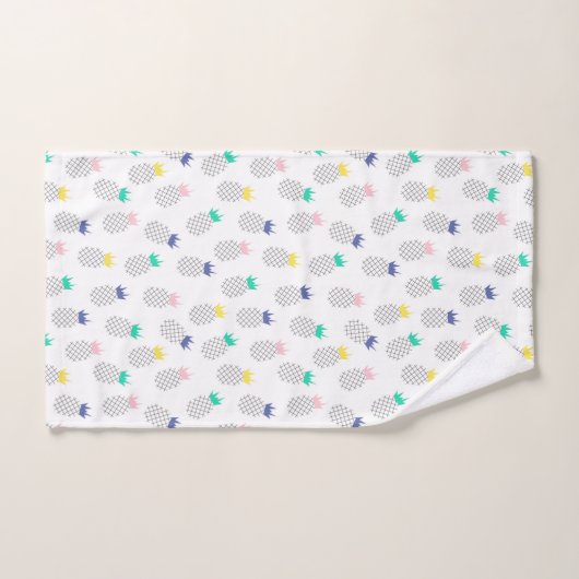 Abstrakte Ananas Badhandtuch Set (Handtuch)