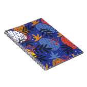 Abstrakte Ananas Blätter Vintages Muster Notizblock (Rechte Seite)