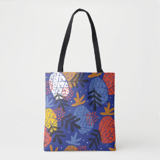 Abstrakte Ananas Blätter Vintages Muster Tasche