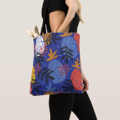 Abstrakte Ananas Blätter Vintages Muster Tasche (Von Nahem)