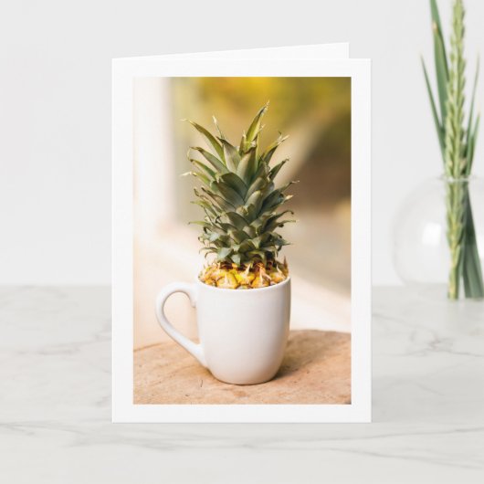 Abstrakte Ananas-Faltkarte Karte (Vorderseite)