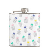 Abstrakte Ananas Flachmann (Vorderseite)