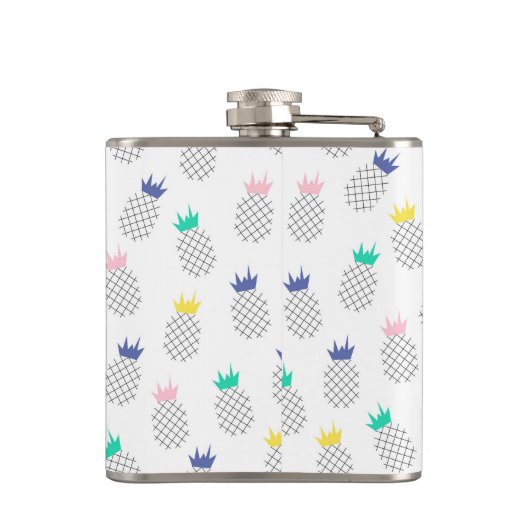 Abstrakte Ananas Flachmann (Rückseite)