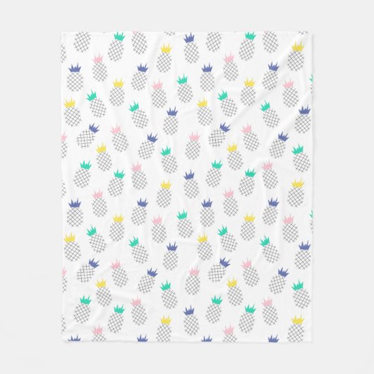 Abstrakte Ananas Fleecedecke (Vorderseite)