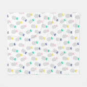 Abstrakte Ananas Fleecedecke (Vorderseite (Horizontal))
