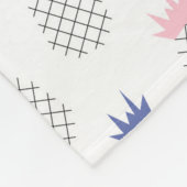 Abstrakte Ananas Fleecedecke (Ecke)