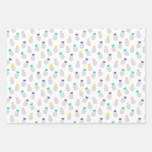 Abstrakte Ananas Geschenkpapier Set (Vorderseite 3)