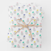 Abstrakte Ananas Geschenkpapier Set (Beispiel)