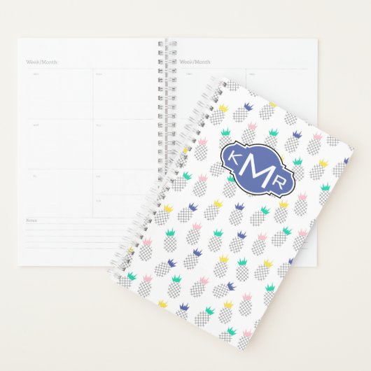 Abstrakte Ananas | Monogramm Planer (Anzeige)