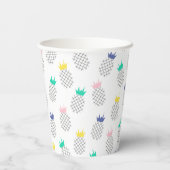 Abstrakte Ananas Pappbecher (Rückseite)