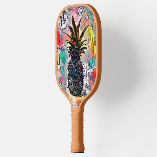 Abstrakte Ananas Pickleball Schläger (Links)