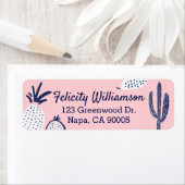 Abstrakte Ananas und Kakteen Print (Insitu)