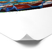 abstrakte Anatomie des Menschen Venen Arterien Kun Poster (Ecke)