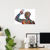 abstrakte Anatomie des Menschen Venen Arterien Kun Poster (Heimbüro)