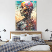 Abstrakte anatomische Canvas-Leinwand Leinwanddruck (Insitu (Schlafzimmer))