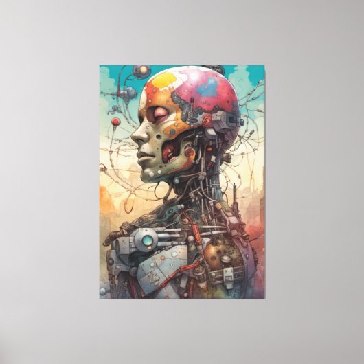 Abstrakte anatomische Canvas-Leinwand Leinwanddruck (Vorderseite)