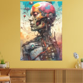 Abstrakte anatomische Canvas-Leinwand Leinwanddruck (Insitu (Wohnzimmer))