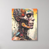 Abstrakte anatomische Canvas-Leinwand Leinwanddruck (Vorderseite)