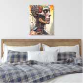 Abstrakte anatomische Canvas-Leinwand Leinwanddruck (Insitu (Schlafzimmer))