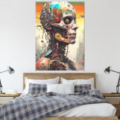 Abstrakte anatomische Canvas-Leinwand Leinwanddruck (Insitu (Schlafzimmer))