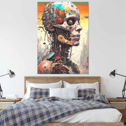 Abstrakte anatomische Canvas-Leinwand Leinwanddruck (Insitu (Schlafzimmer))