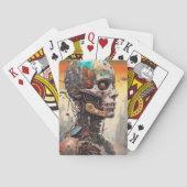 Abstrakte anatomische Cyborg-Spielkarte Spielkarten (Rückseite)