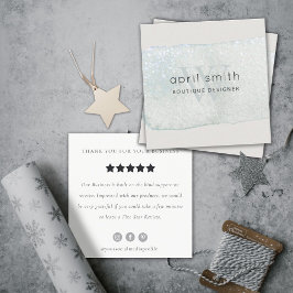 Abstrakte Anforderung zur Überprüfung des Aqua Bru Quadratische Visitenkarte