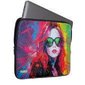 Abstrakte Angesagte Sonnenbrille Laptopschutzhülle (Vorne Rechts)