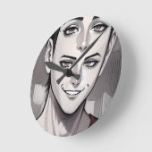 Abstrakte Anime-Wanduhr Runde Wanduhr (Winkel)