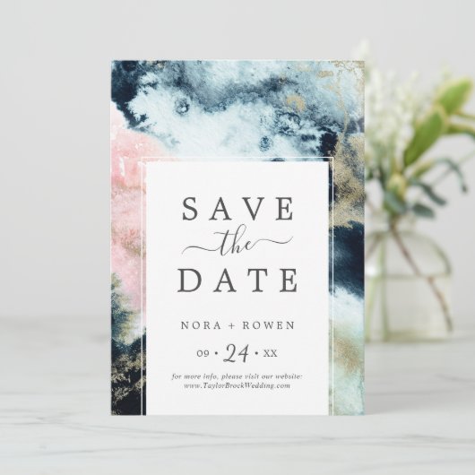 Abstrakte Ankündigung Datum freihalten (Stehend Vorderseite)