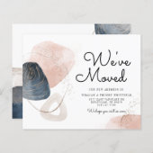 Abstrakte Ankündigung zur Änderung der Adresse (Vorne/Hinten)